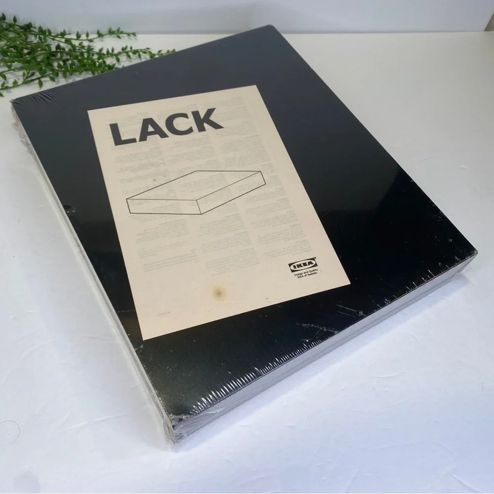 IKEA LACK Black Floating Wall Mount Shelf NWT